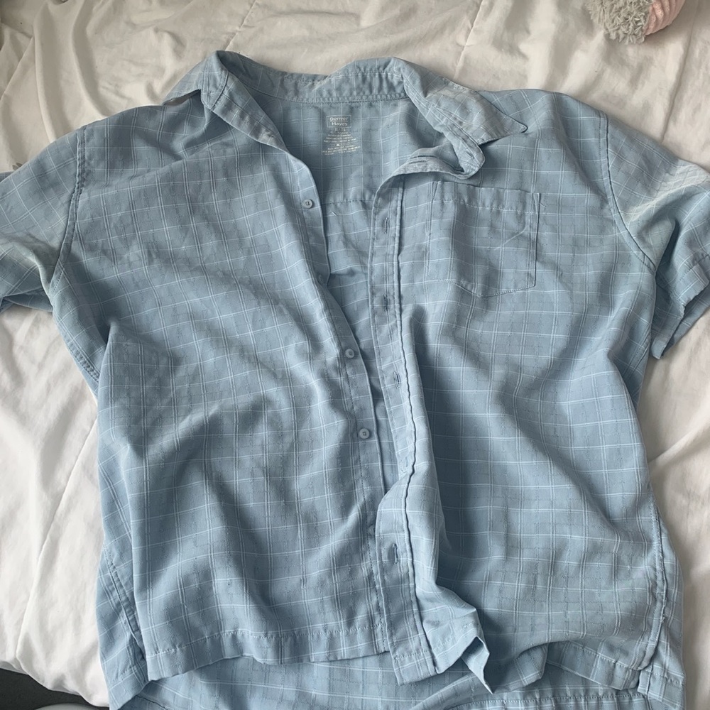 💙BLUE COLLAR TOP💙 - Picture 4 of 4